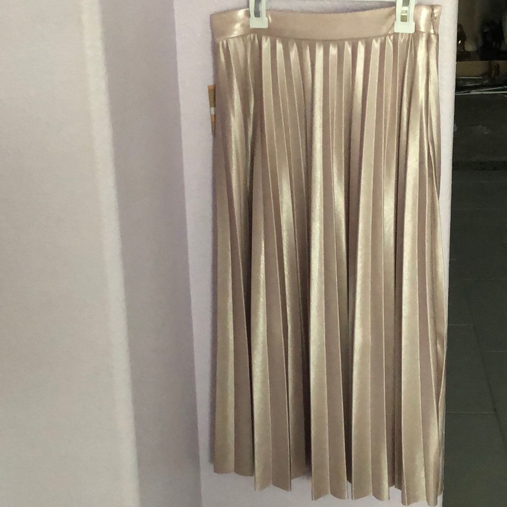 Metallic Blush Skirt